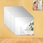 Flexible Acrylic Mirror Set (30x30 cm & 10 Pcs Set)