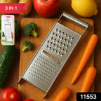Apex Stainless Steel Grater & Slicer (3 in 1)