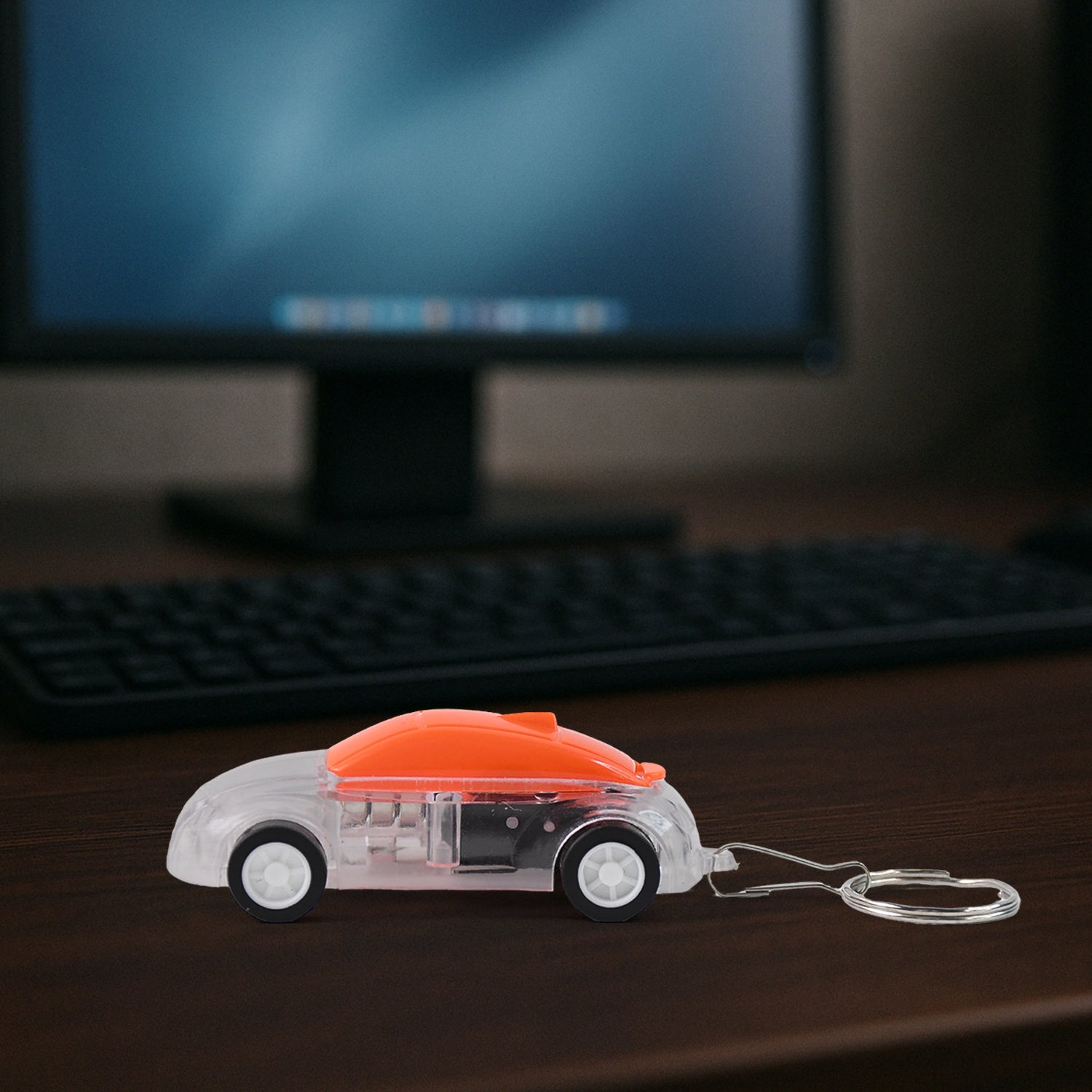Mini Car Shape LED Keychain Light +(1 Pc, Random Color)