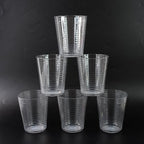 Apex Pyramid Design Unbreakable Plastic Glass – 300 ML
