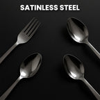 Stainless Steel Cutlery Set with Elegant Storage Stand (24 Pc)