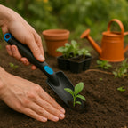 Plastic Heavy Duty Garden Hand Trowel with Measurement Marks (1 Pc)