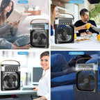 Portable USB Rechargeable Mini Cooling Fan (1 Pc)