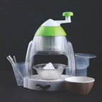 Manual Ice Crusher & Snow Cone Maker with Hand Crank