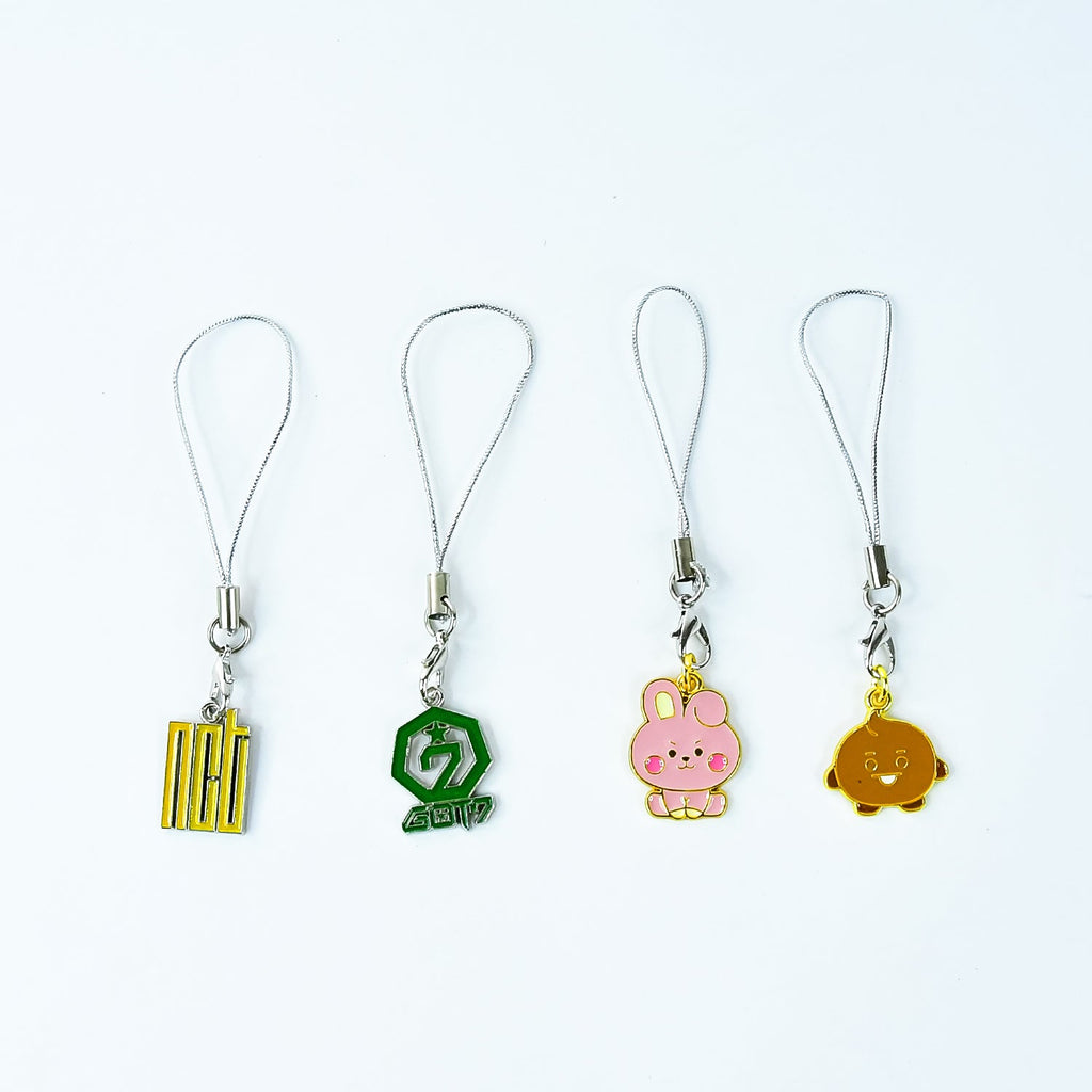 Cartoon Metal Mobile Straps and Keychains (1 Pc & mix Design)