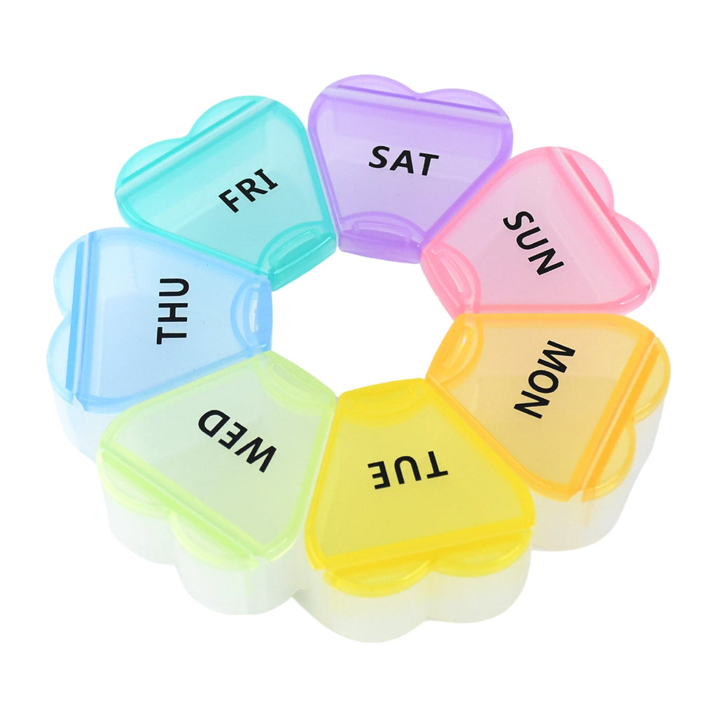 7-Day Round Weekly Pill Organizer Box (1 Pc)
