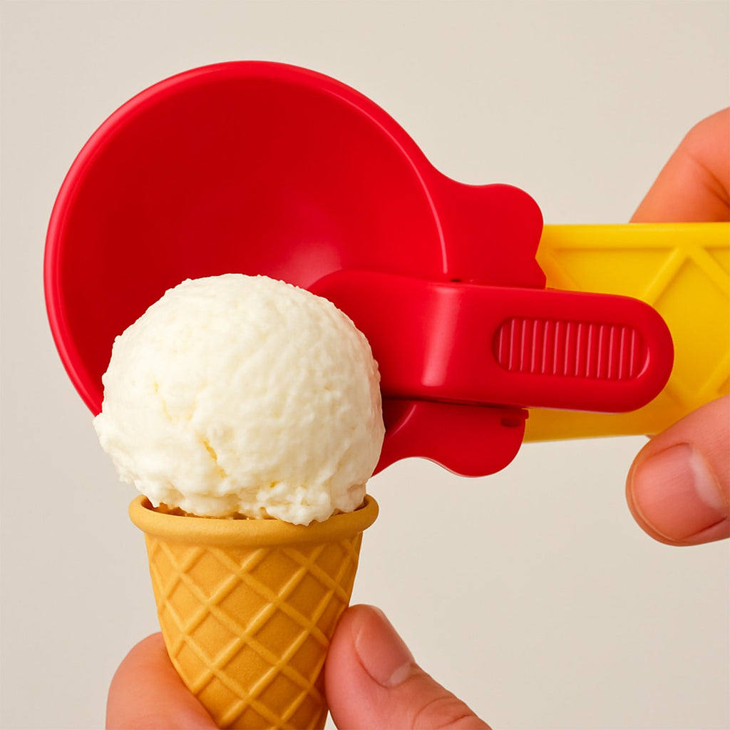 1-Piece Plastic Ice Cream & Watermelon Scooper with Trigger Dipper