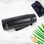 SUS 304 Stainless Steel Vacuum Insulated Bottle – 800ml | Hot & Cold Flask | Leak-Proof | Matte Black