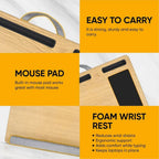 Portable Laptop Table with Mouse Pad (55×35 Cm / 1 Pc)