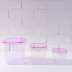 Kitchen Storage Container Set Of 3 Pcs (250, 500, 1000 ML)
