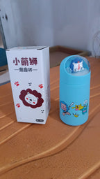 Double Wall Cartoon Glass Water Bottle 350Ml (1 Pc)