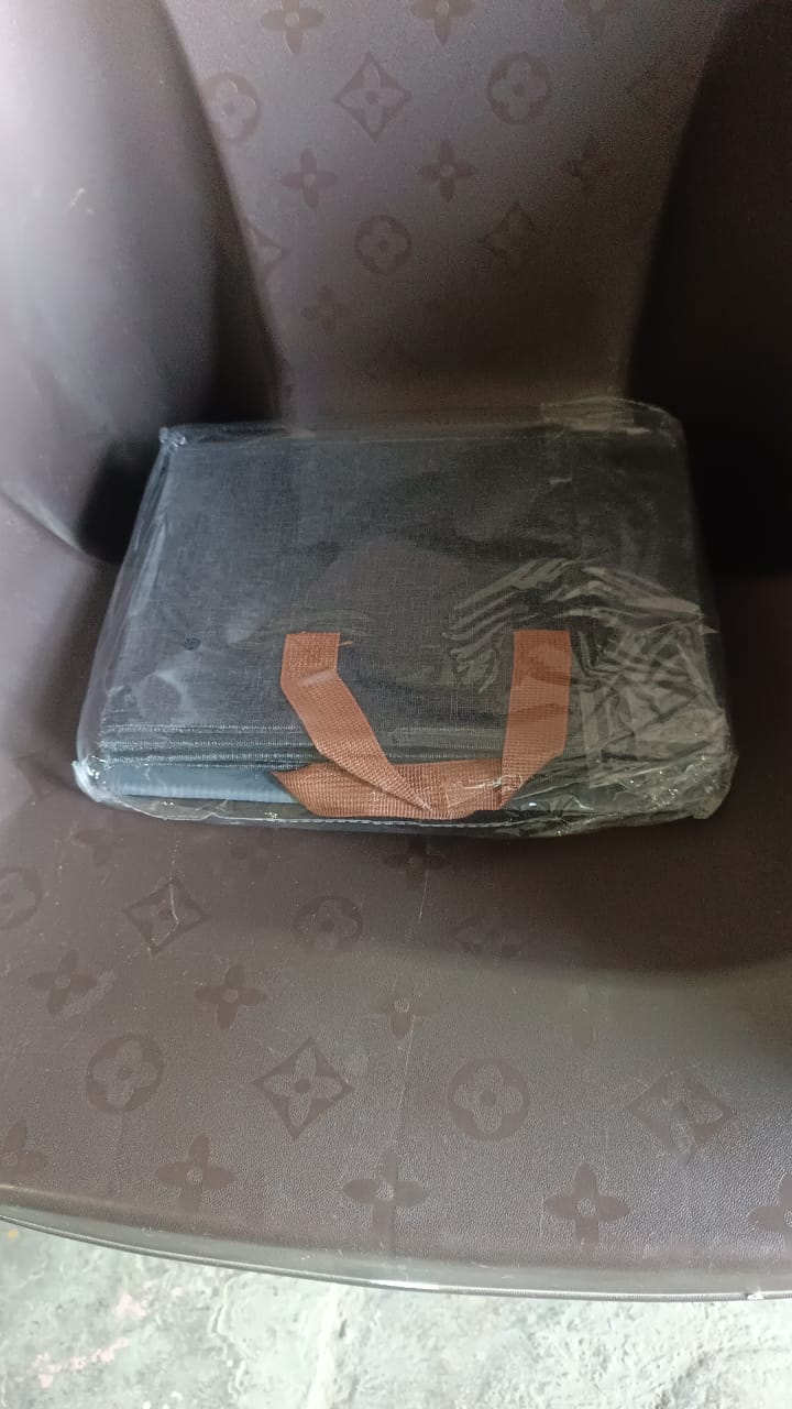 Foldable Cloth Storage Organizer Bag With Handles (46x27Cm\1Pc)